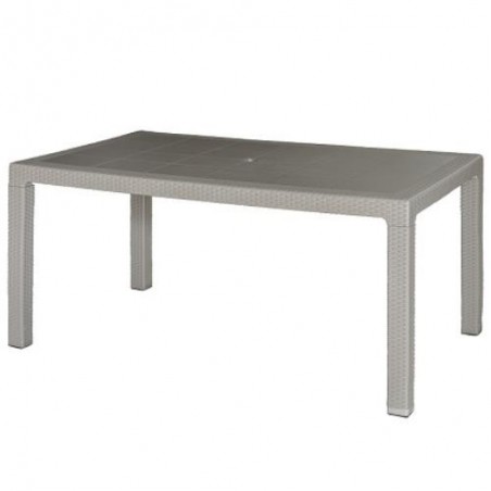 MESA ELEGANTE RATAN TAUPE  150X90X72 CM 4090-02