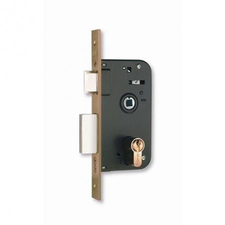 CERRADURA EMBUTIR 600-60X35 HIERRO NIQUELADO