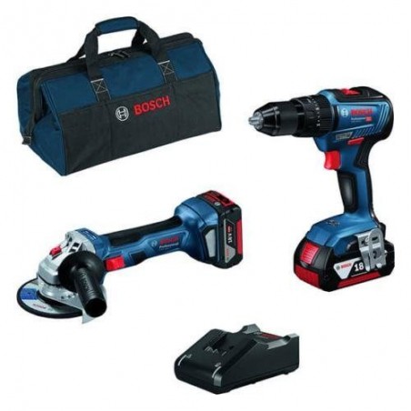 SET AMOLADORA+TALADRO+BOLSA+2BATERIAS+CARGADOR