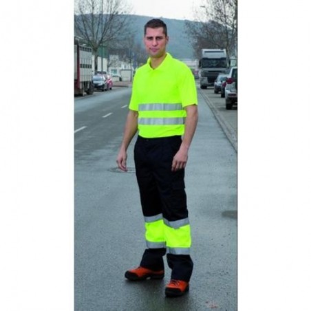 PANTALON ALTA VISIBILIDAD KRETA MARINO/AMARILLO L