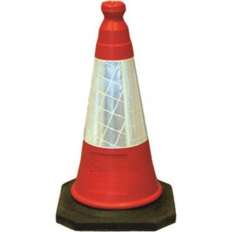 CONO SEÑALIZACION FLUORESCENTE 50CM.   1638