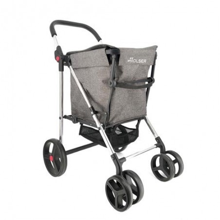 CARRO COMPRA BASKET TWEED 4B GRIS 58L BAS007
