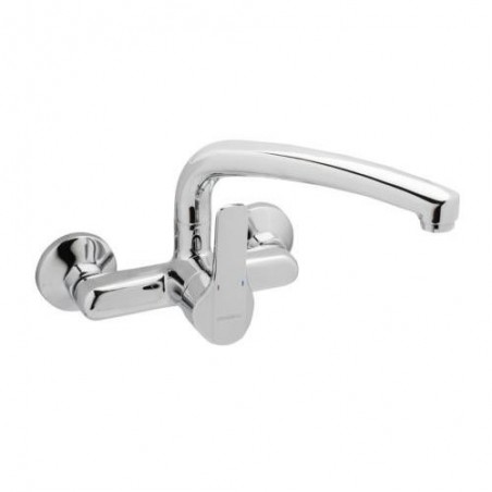 GRIFO K8 FREGADERO MURAL 15CM MONOMANDO CROMADO