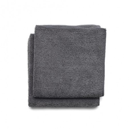 SET 2 PAÑOS DE COCINA MICROFIBRA 30X30CM GRIS OSC.