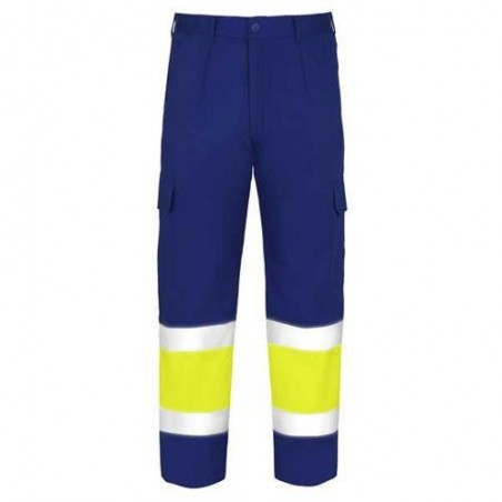 PANTALON ALTA VISIBILIDAD TERGAL AZUL MARINO T-60