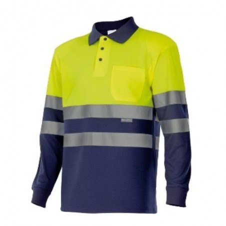 POLO BICOLOR ALTA VISIBILIDAD M/LARGA 175 70 T-  M