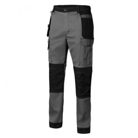 PANTALON CANVAS STRETCH GRIS/NEGRO T/ XL
