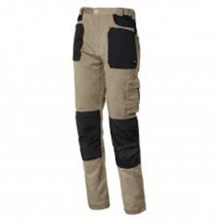 PANTALON STRETCH EN CAJA BEIGE/NEGRO 3XL  8730B