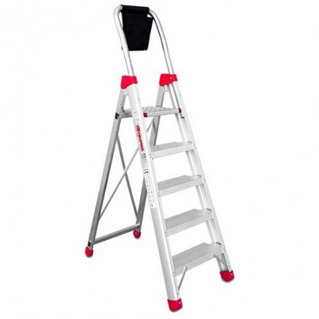 ESCALERA DE TIJERA PROFESIONAL 5 PELDAÑOS DOMUS5