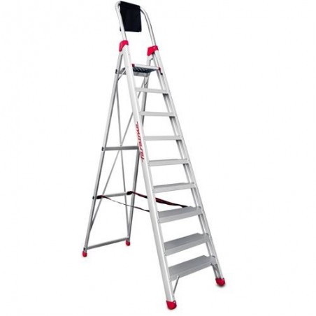 ESCALERA DE TIJERA PROFESIONAL 9 PELDAÑOS DOMUS9