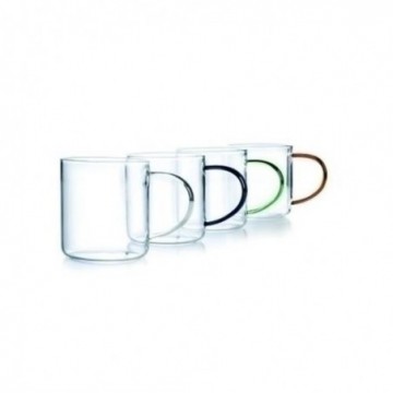 SET 4 TAZAS VIDRIO 300 ML...