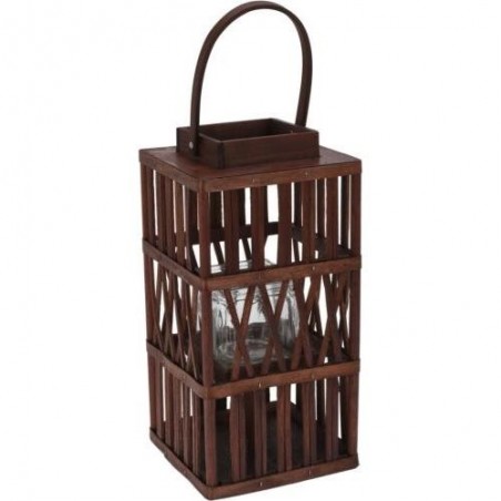 LINTERNA FAROL MADERA 38CM AAE325750