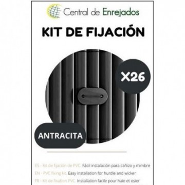 KIT FIJACION ANTRACITA 26UNI