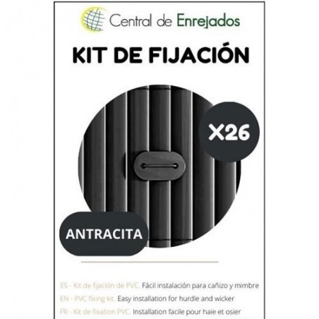 KIT FIJACION ANTRACITA 26UNI