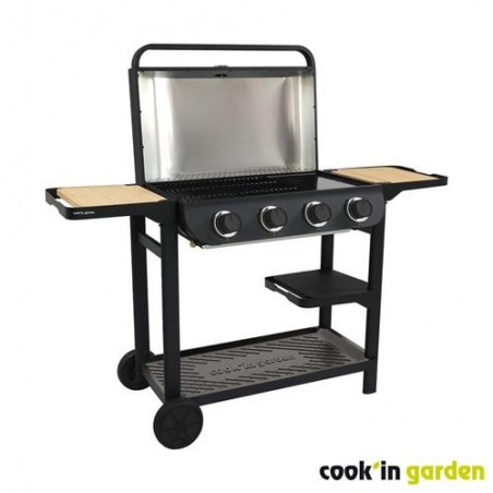 BARBACOA GAS C/PLANCHA FLAVO 76SC CON CARRO AM084T