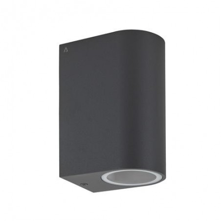 APLIQUE DE PARED 2XGU10 150MM IP54 GRAFITO