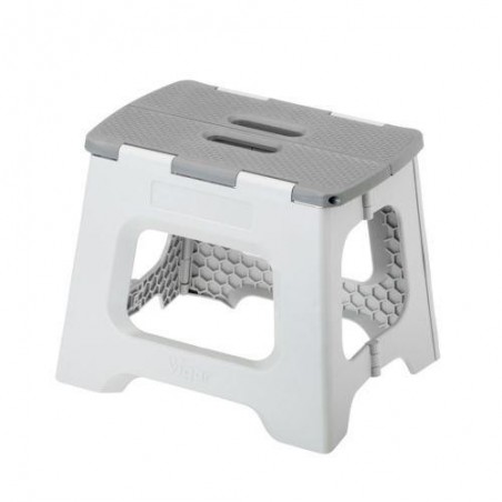 TABURETE COMPACT PLEGABLE 27CM GRIS 8913