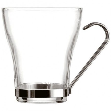 JUEGO 3 TAZAS CAFÉ 11CL CON ASA ACERO INOX 3359137