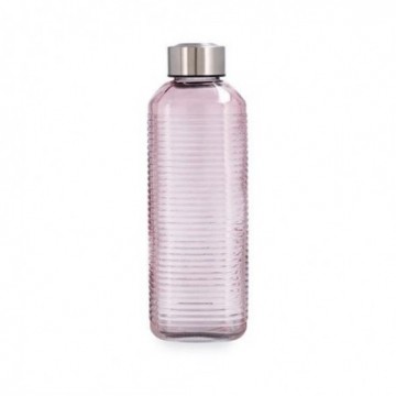 BOTELLA VIDRIO ROSA ACERO...