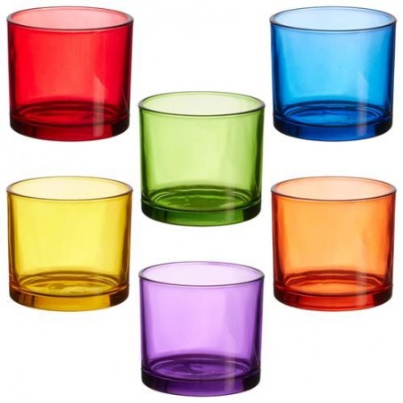 VASO AGUA 16CL (CAJA 6) COLORES SURTIDOS KA0235