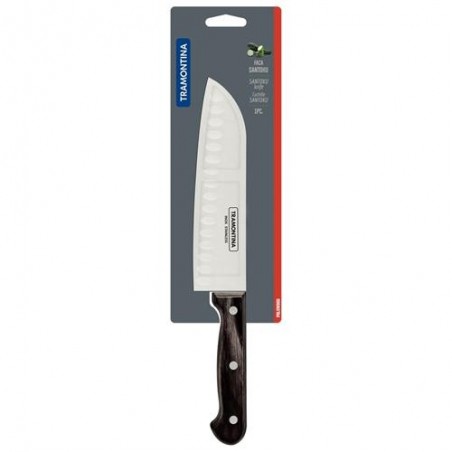 CUCHILLO SANTOKU TRAMONTINA POLYWOOD 18CM