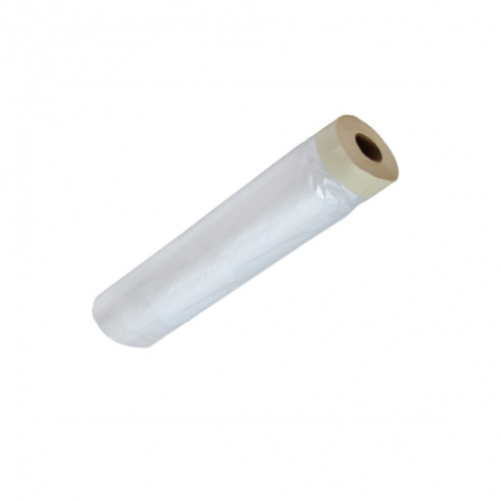 PLASTICO PINTAR 35CMX22.5M CON CINTA 19MM 0002835