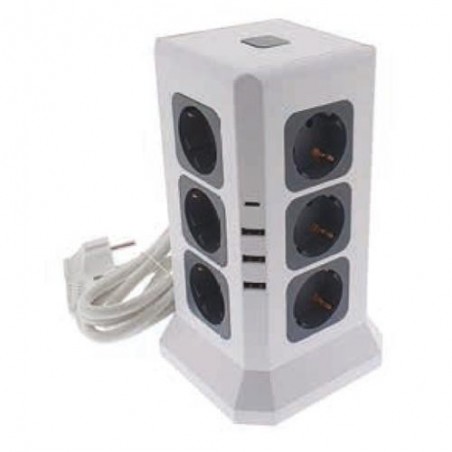 BASE TORRE 12 TOMAS Y 3 USB + 1 TIPO C 76800