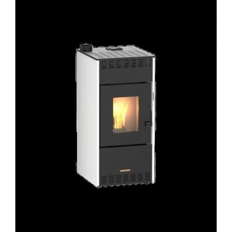 ESTUFA PELLET 10KW CANALIZADA MARENI 10 S BLANCA