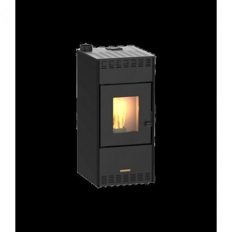 ESTUFA PELLET 10KW CANALIZADA MARENI 10 S NEGRA