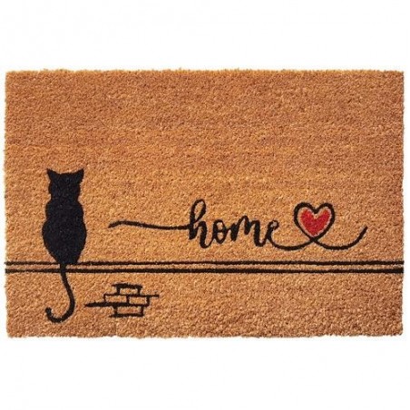 FELPUDO COCO NATURAL GATO CASA 40X60 50016
