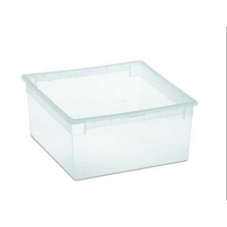 CAJA ORDENACION LIGHT BOX M 12 L. TRANSPARENTE