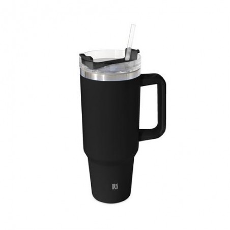 TAZA TERMO 1200 ML NEGRO C/PAJITA 8365-IN