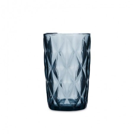 VASO ALTO AZUL 6UDS VIDRIO 40CL MAIA QUID 5428065