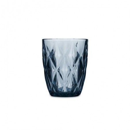 VASO BAJO VIDRIO AZUL 6UDS 28CL MAIA QUID 5428064