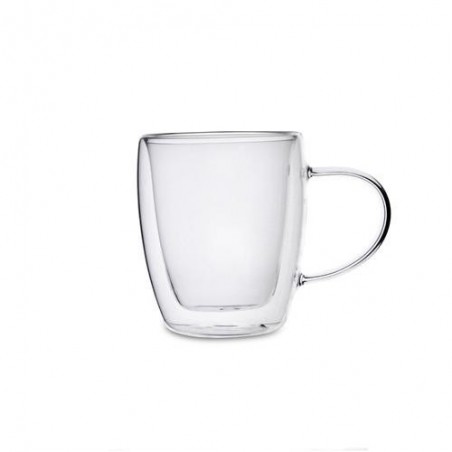 TAZA DOBLE PARED VIDRIO TRANSPAR 30CL SERENIA QUID
