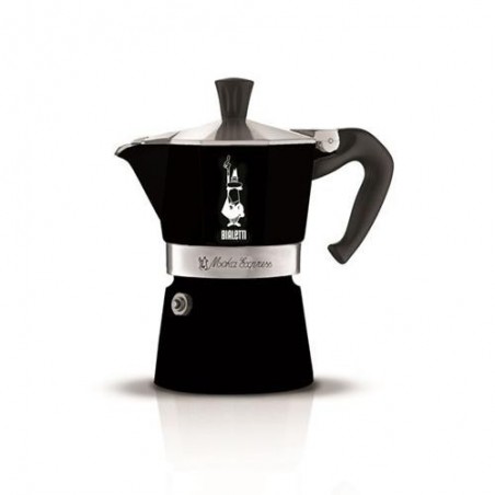 CAFETERA ITALIANA MOKA EXPRESS NEGRO 3 TAZAS