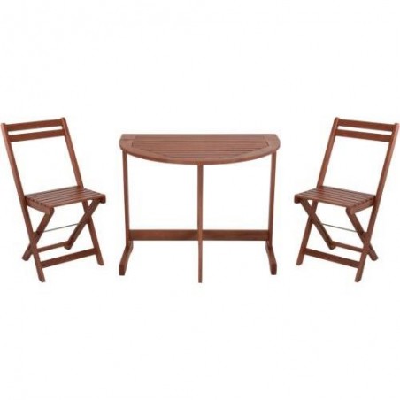 CONJUNTO BISTRO 1 MESA 2 SILLAS ACACIA VT2200290