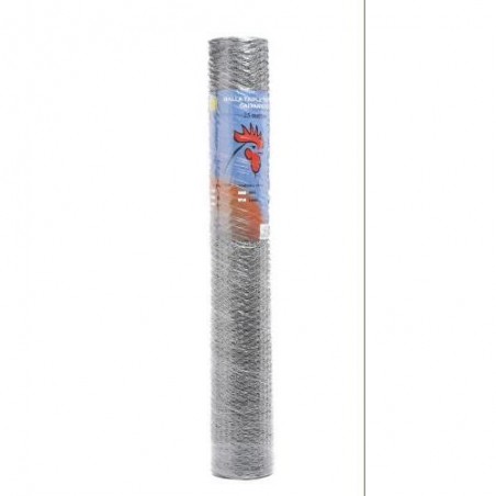ROLLO TRIPLE TORSION GALVANIZADA Nº13 25X1M
