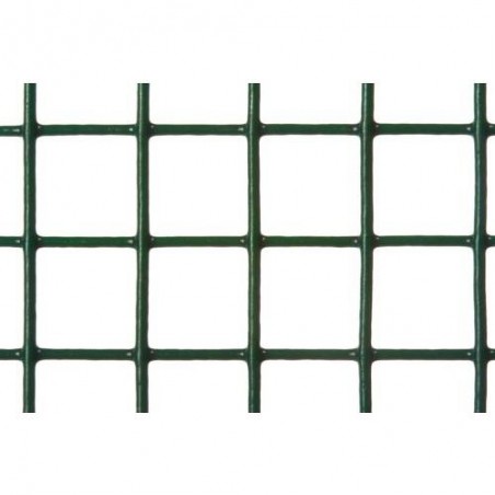 ROLLO MALLA SOLDADA GALVAN.PLAST.VDE. 25X25MM 5X1M