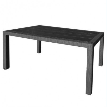 MESA ELEGANTE RATAN ANTRACITA 150X90X72 4090-06