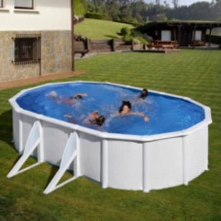 PISCINA ACERO OVAL BCA.F/AR.610X375X120  KIT610ECO