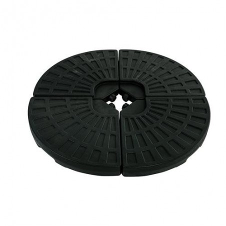 PIE PARASOL PLAST. RELLENABLE 52L. NEGRO PIEDPA030