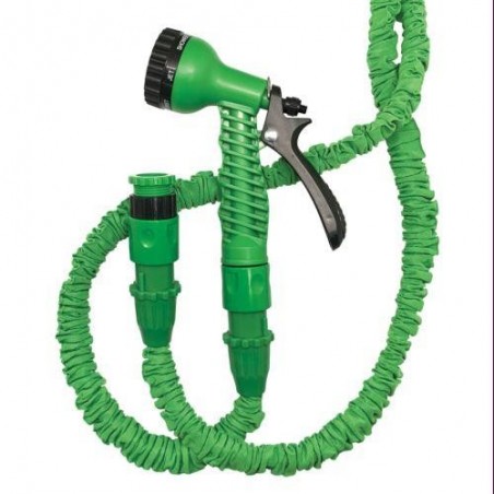 MANGUERA EXTENSIBLE 15M. 12MM.6 BARES VERDE BASIC