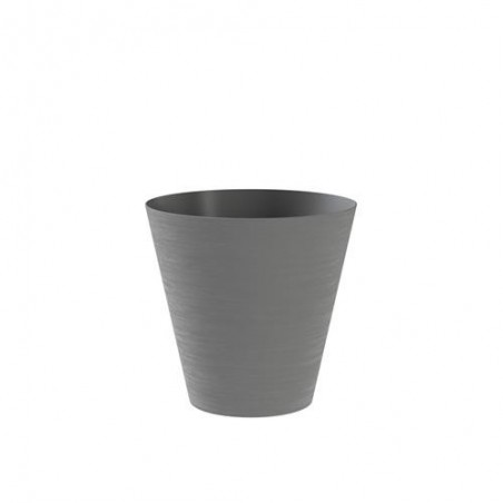 MACETA CON RESERVA DE AGUA 20CM. GRIS  HOOP