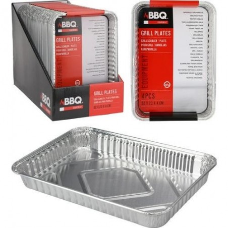 BANDEJA PARA PARILLAS BBQ 4 UDS 32X23CM