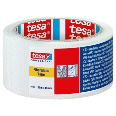 CINTA DE FIBRA DE VIDRIO 25M X 48MM PROFESIONAL