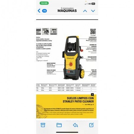 HIDROLIMPIADORA STANLEY 150 BARES SXPW22E