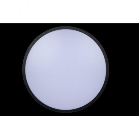 PLAFON HYDRA REDONDO SUPERF MARCO NEGRO 3600LM