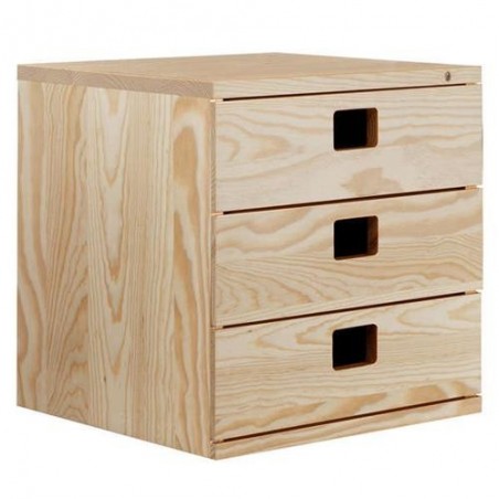 CAJONERA 3 CAJONES DE PINO DINAMIC DMCAJO.99
