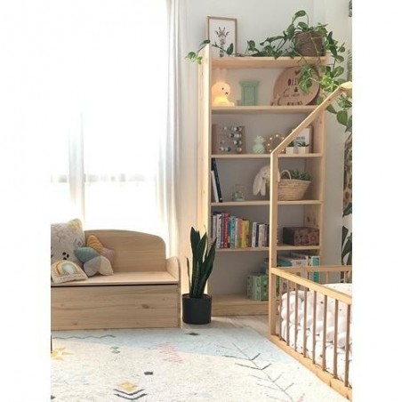 LIBRERIA GALA 6 BALDAS 80CM PINO MACIZO GAL680.99